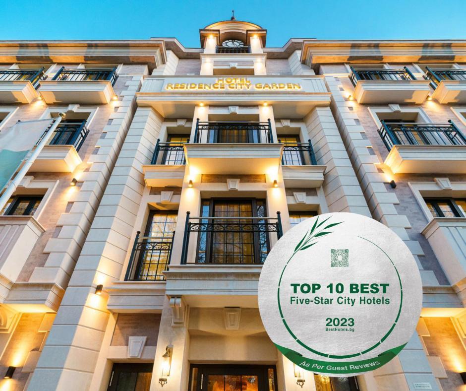 Residence City Garden - Certificate Of Excellence Top 10 Best Five-Stars City Hotels For 2024 Awarded By Htif Plovdiv Exteriör bild