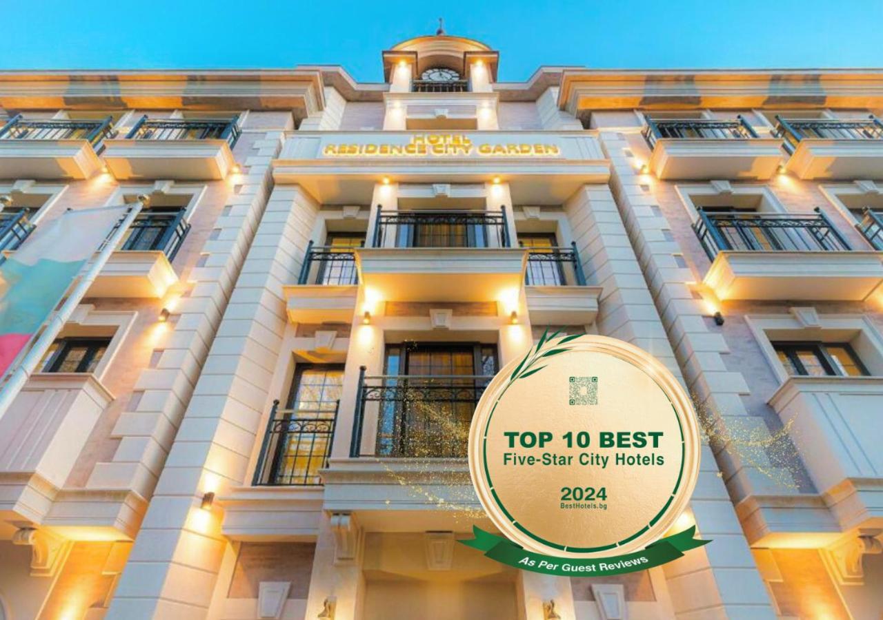 Residence City Garden - Certificate Of Excellence Top 10 Best Five-Stars City Hotels For 2024 Awarded By Htif Plovdiv Exteriör bild